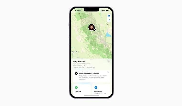 江陵苹果14维修分享iPhone14系列中 FindMy功能通过卫星分享位置方法教程 