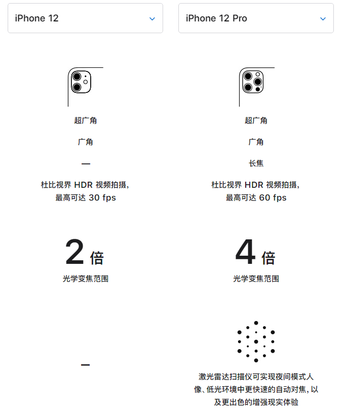 江陵苹果手机维修分享苹果 iPhone 12 与 iPhone 12 Pro 选哪款 